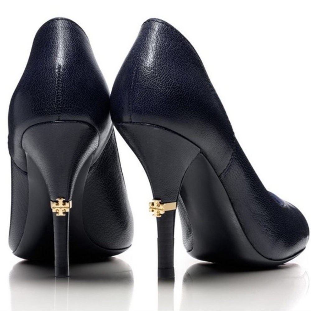 Tory Burch Black Leather Heels
